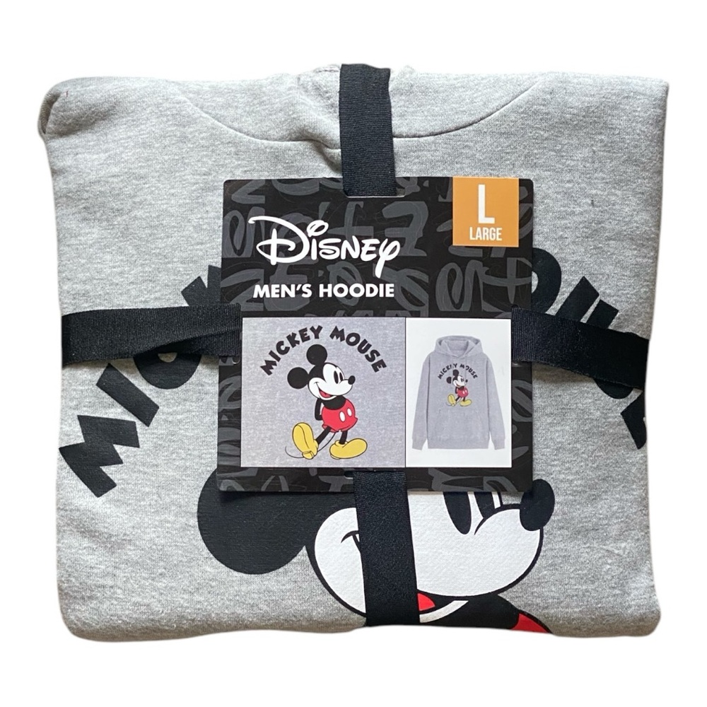 Disney Men's Mickey Mouse Graphic Print Hoodie Size L - Picture 2 of 3